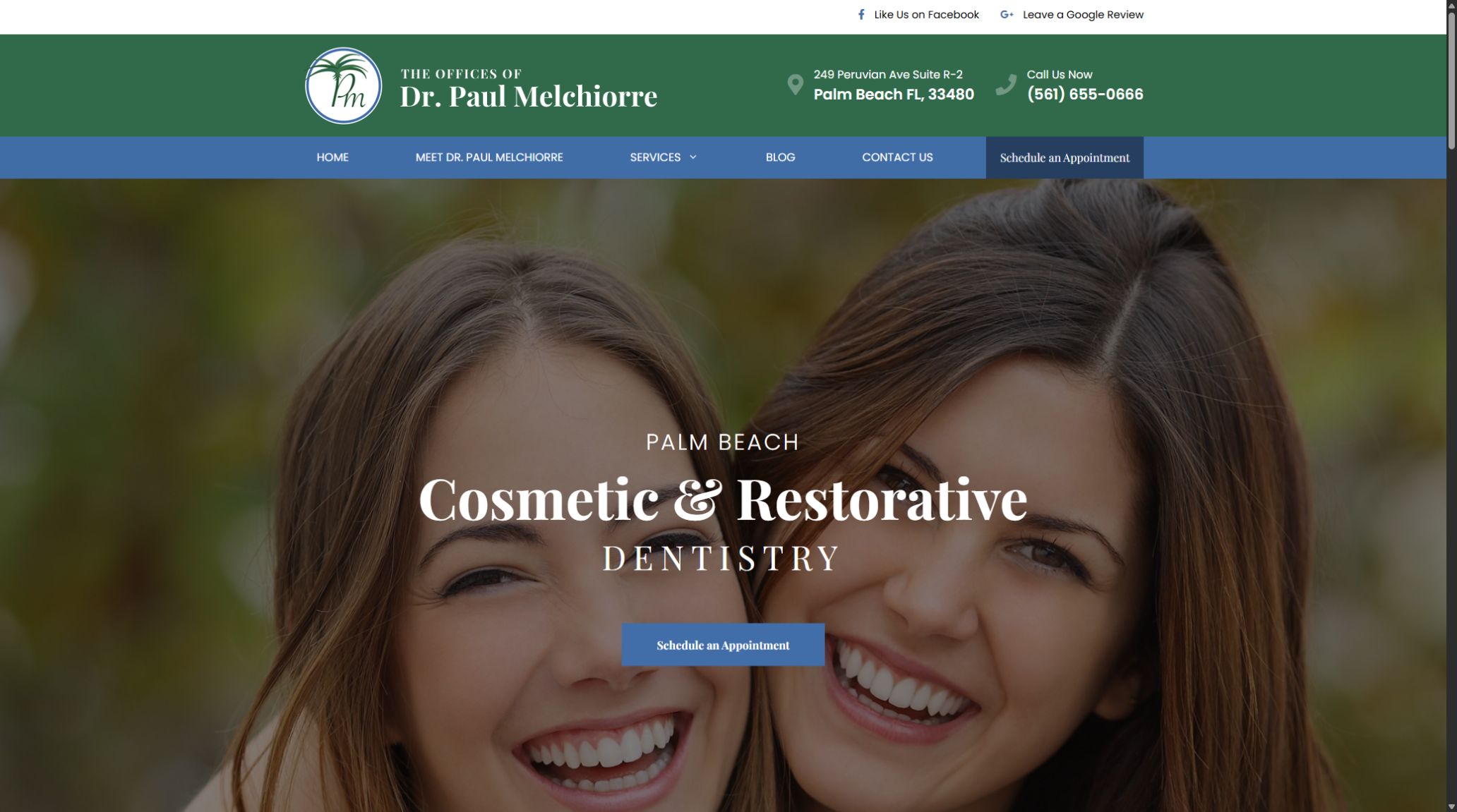 Dr. Paul Melchiorre website homepage